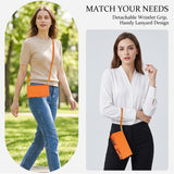 Leather Crossbody Wallet Magnetic Charging Case for iPhone