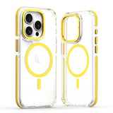Two-Tone Transparent Magnetic Shockproof Phone Case for IPhone
