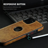 Ultra Thin Slim Leather Phone Case For iPhone