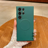 Liquid Silicone TPU Magnetic Shockproof Soft Case for Samsung