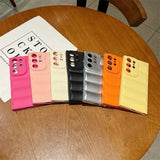 Wave Puffer Down Jacket Shockproof Soft Phone Case for Samsung