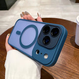 Matte Magnetic Clear Hard Case for iPhone