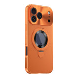 Metal Magnetic Anti-Peep Case with Kickstand for iPhone