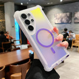Luxury Shockproof Magnetic Changing Color Phone Case for Samsung