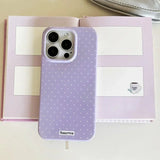 Polka Dot Small Fresh Slim Shockproof Case for iPhone