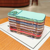 Wavy Electroplated Heart-Patterned Shockproof Phone Case for iPhone