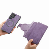 2 in 1 Flip Leather Magnetic Case for Samsung