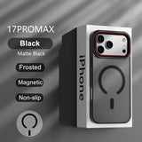 Luxury Matte Transparent Magnetic Case For iPhone