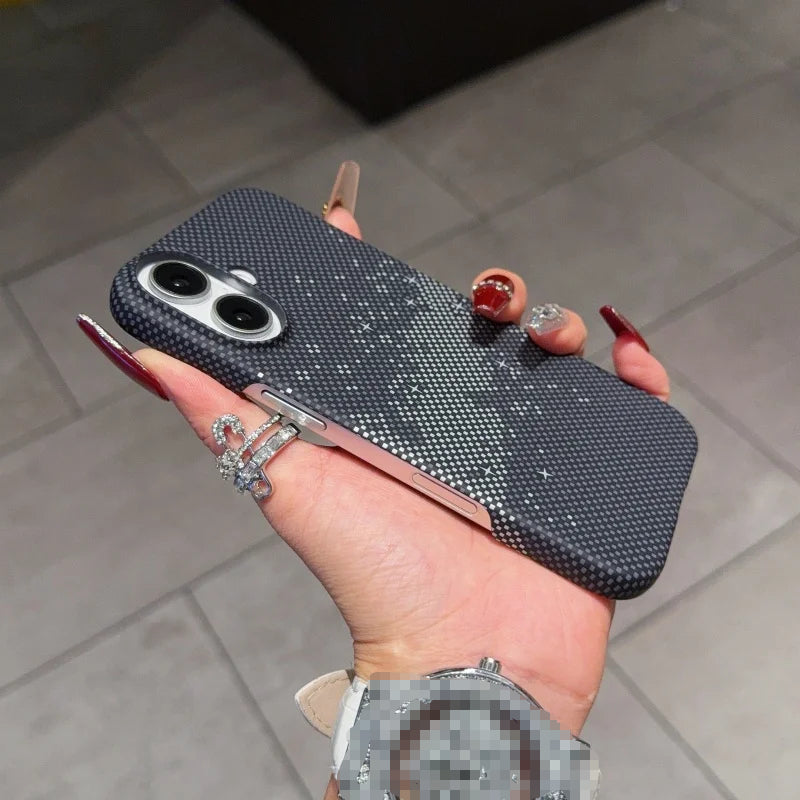 Ultra Thin Carbon Fiber Pattern Magnetic Case For iPhone