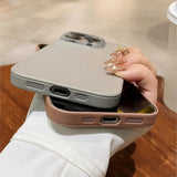 Luxury Leather Texture Silicone Case for iPhone