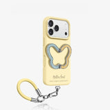 Butterfly Kickstand Liquid Silicone Shockproof Case for iPhone