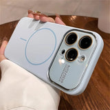 Liquid Silicone Magnetic Charging Glass Lens Protect Cover for iPhone