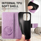 Leather Butterfly Flip Wallet Magnetic Shockproof Case for Samsung