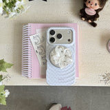 Polka-dot Lily Kickstand Magnetic Case for iPhone