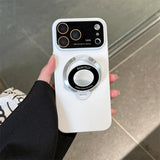 Magnetic Camera Protection With Stand Phone Case For IPhone