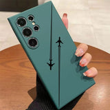 Airplane Flight Path Pattern Silicone Phone Case for Samsung