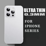 iPhone용 0.3mm 초박형 무광택 투명 케이스 