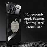 Honeycomb Apple Pattern Electroplated Case for iPhone