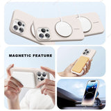 Liquid Silicone Lanyard Magnetic Phone Case For iPhone