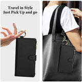 Leather Crossbody Zipper Wallet Case for iPhone