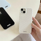 Polka Dot Small Fresh Slim Shockproof Case for iPhone