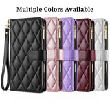 Leather Crossbody Card Wallet Case for Samsung