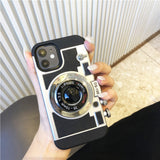 3D Retro Camera Lanyard Shockproof Case For iPhone