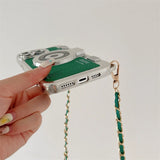 Retro Camera With Lanyard Leather Case For iPhone