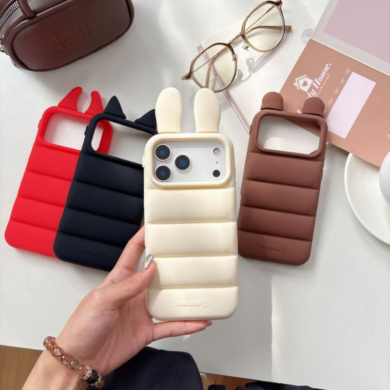 Cute Bunny, Bear, Devil Ears Phone Case for IPhone