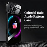 Colorful Halo Apple Pattern Electroplated Case for iPhone