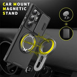 Magnetic Bracket Slide Camera Protection Shockproof Case for Samsung