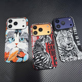 Feline Animal Magnetic Charging Shockproof Case for iPhone