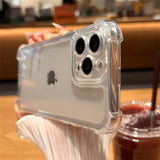 Full-Coverage Transparent Shockproof Phone Case for IPhone