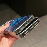 Plating Carbon Fiber Armor Magnetic Phone Case for IPhone