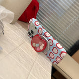 Red Apple Stand Magnetic Case for iPhone