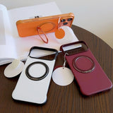 Borderless Ultra-Thin PC Magnetic Kickstand Case for iPhone