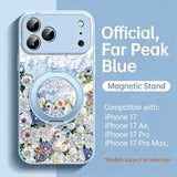Romantic Floral Magnetic Phone Case with Stand for IPhone