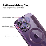 Luxury Transparent Flip Leather Wallet Magnetic Case For iPhone