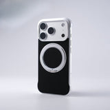 Borderless Ultra-Thin PC Magnetic Kickstand Case for iPhone