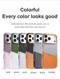 Two-Tone Leather Magnetic Card Slot Shockproof Hard Case for iPhone