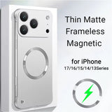 Thin Matte Frameless Magnetic Wireless Charging Case for iPhone