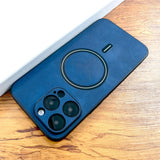 Luxury PU Leather Deer Magsafe Wireless Charge Case for iPhone