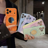Rotatable Mirror Kickstand Shockproof Case for iPhone