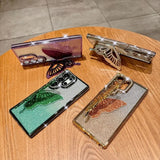 Butterfly Bracket Holder Glitter Phone Case for Samsung