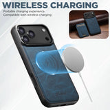 Magnetic Card Holder Leather Case for iPhone