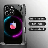 Colorful Halo Apple Pattern Electroplated Case for iPhone