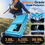 Full Body with Card Holder Kickstand Wallet Phone Case for Samsung