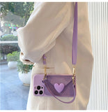 Crossbody Lanyard Strap Card Holder Case for iPhone