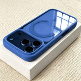 Magnetic Clear Acrylic Silicone Solid Skin-Friendly Case for iPhone