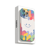 Smiley Face Liquid Silicone Frosted Phone Case for IPhone
